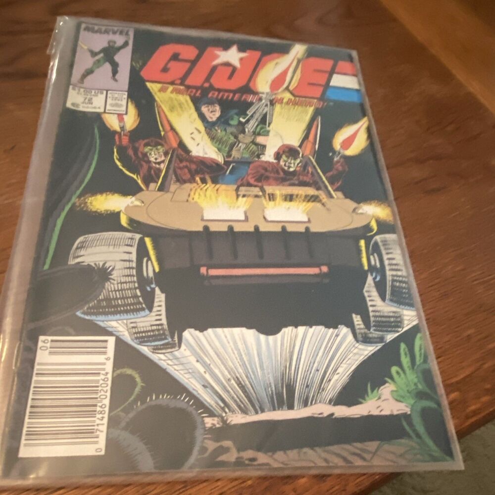 G.I. JOE MARVEL COMIC BOOK #71 VERYGOOD 1988 VINTAGE COLLECTOR PLASTIC PROTECTOR